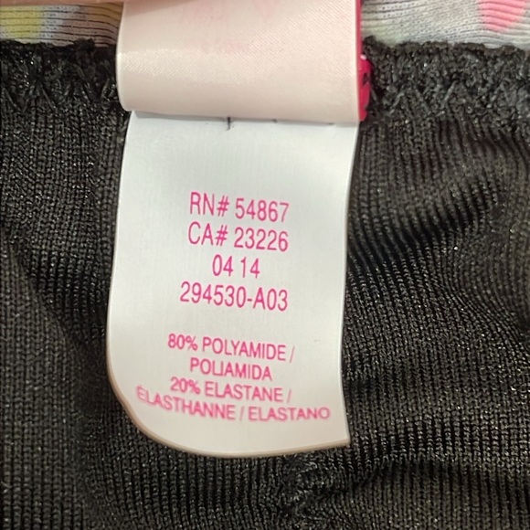 Victoria’s Secret Bikini Ruffle Cheeky Bottom Ruffle Halter Aqua Floral M/34C - Picture 7 of 16